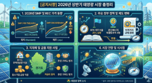 2026년 태양광 SMP.REC 가격 동향 및 주요 시장소식